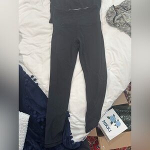 Athleta Wrap Tights 7/8, laser cut